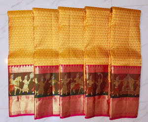 Yellow Kanchipuram Bridal Wedding Saree
