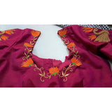 Blouse stitching for sarees;Standard blouse stitching light embroidered blouse stitching heavy embroidered blouse stitching Hand embroidery