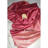 Handwoven pure Tussar Munga silk saree in brick color - Tussar Munga Silk saree