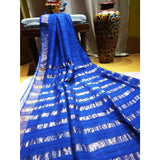 Handwoven pure Tussar silk saree with different color options - Blue - Tussar Silk Sarees