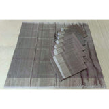 Uppada metallic gray handwoven full tissue saree - Uppada Tissue Saree