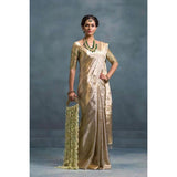 Uppada mixed gold and silver handwoven full tissue saree - Uppada Tissue Saree
